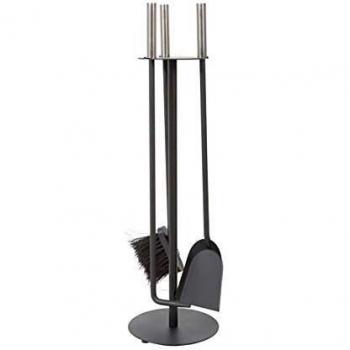 Set de Herramientas para Chimenea Vivahogar en Hierro Forjado, 60cm, 4 Piezas