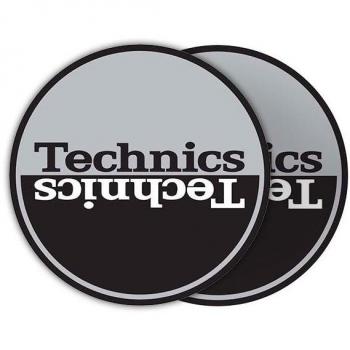 Technics Moon 1 Silver-Black Mirror Slipmat Set