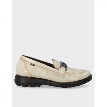 Zapato Fluchos F1794 Beige Mocasín Mujer Talla 38