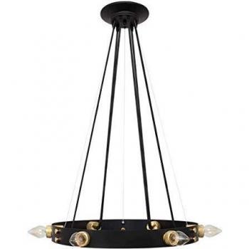 FABRILAMP Colgante Dulcineia 6xe27 Negro