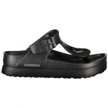 Black Polyethylene Flip Flops with Ankle Strap - EU40/US10, Carrera, Female, Black