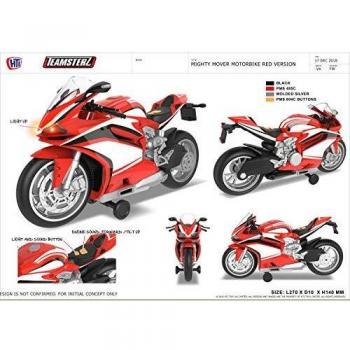 CYP- Moto Roja con Luz y Sonidos Teamsterz Motocicletas