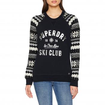 Superdry Dakota Fairisle Crew, Jersey para Mujer,