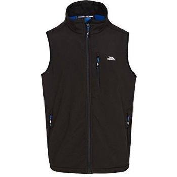 Trespass Vassus - Chaleco Softshell para hombre, Hombre, MAJKSSM20005_BLKL, negro, L