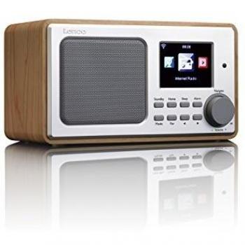 Radio Multibanda Lenco DIR-100WD Color Plata/Madera, Internet