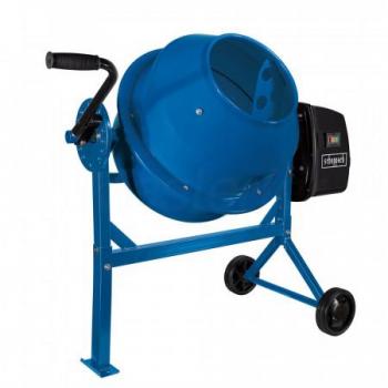 Hormigonera Scheppach Mix65 65 L Azul, Mezcladora de Cemento 63L, Potencia 220W