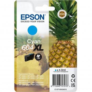 Epson 604XL Cian Cartucho de Tinta Original Alta Capacidad (C13T10H24010) para XP-2200, XP-3200, XP-4200, WF-2910DWF Piña