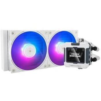 Kit de Refrigeración Líquida AIO Thermalright Frozen Warframe ARGB 240mm Blanco con Pantalla IPS LCD Personalizable