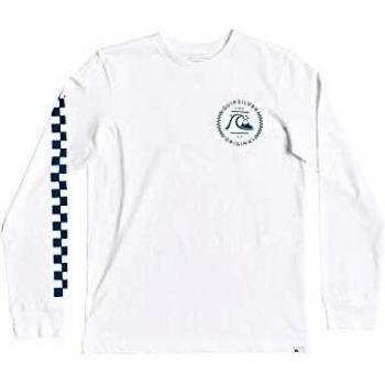 Quiksilver - Camiseta de Manga Larga - Niños 8-16 - Blanco