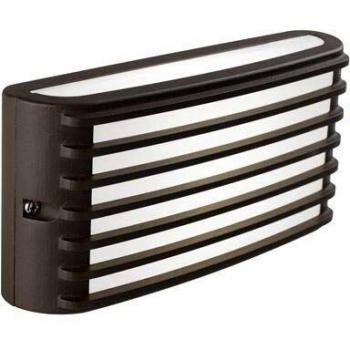 Aplique LED Exterior 10W 4000K Rejilla Marrón IP54