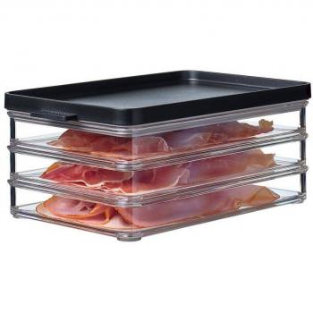 Omnia 3-Layer Food Storage Container for Deli Meats - Nordic Black