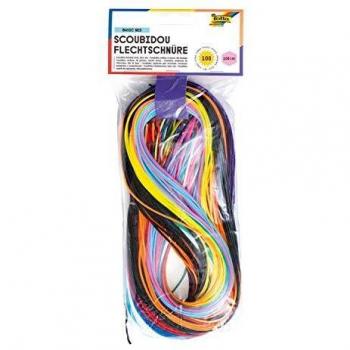 Folia Kit de Cordones de Colores para trenzar Que los niños Pueden Usar para Crear Pulseras, Joyas y llaveros