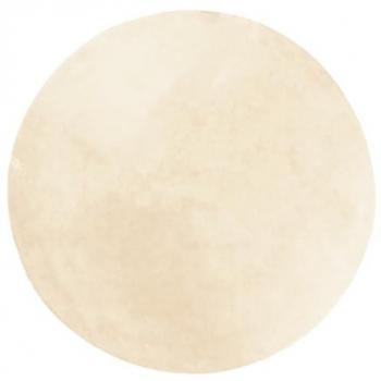 Alfombra de pelo corto suave lavable HUARTE crema Ø 100 cm