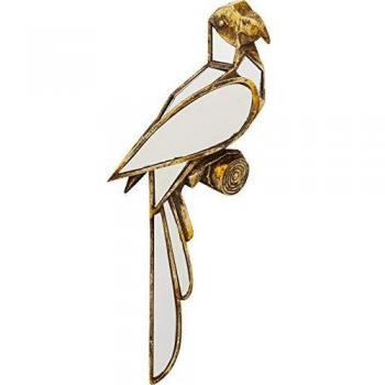 Espejo Decorativo de Pared Perroquet en Oro con Efecto Espejo y Reflejos de Luz - Kare Design