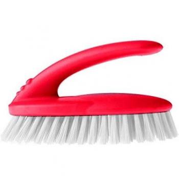 VIGAR Cepillo para Ropa Multifuncional con Asa Ergonómica y Cerdas Duras, Rojo, Pequeño