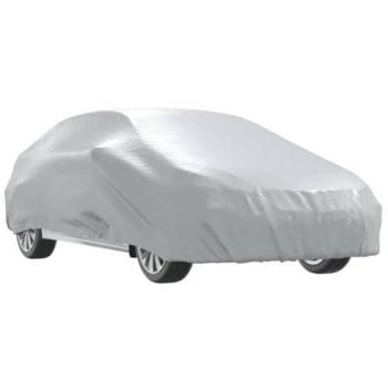 Funda de Coche para Sedan con Correas Hebilla Plateado M - Cubierta Completa y Resistente