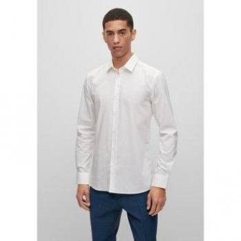 Camisa de Vestir Elisha Blanco Hugo para Hombre