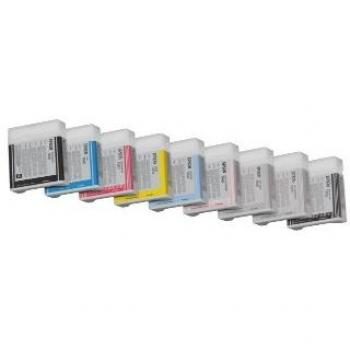 Cartucho de tinta pigmentada 220ml para Epson Pro7800, 7880, 9800, 9880 - Negro y Cian claro (C13T603100 / C13T603500)