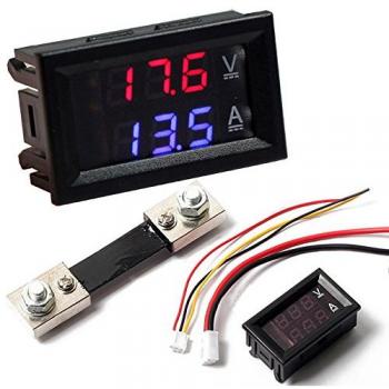 Digital Voltímetro Amperímetro Medidor Actual Derivación DC 100V 100A