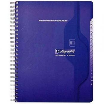Cuaderno Índice Espiral 17x22 cm - 180 Páginas - Cuadrícula 5x5 - Papel 70 g/m²