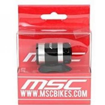 MSC Bikes Light Luz Frontal para Bicicleta, Negro, 25 Lumens
