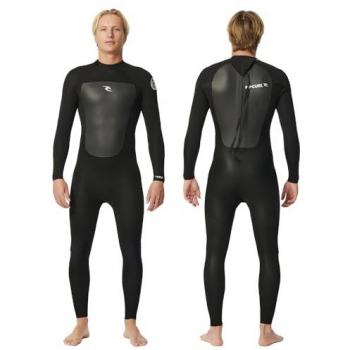 Rip Curl Traje Neopreno Omega 4/3 mm de Manga Larga con Cremallera Trasera, Neopreno elástico, Costuras reforzadas, Ideal para temperaturas entre 12 y 15 °C