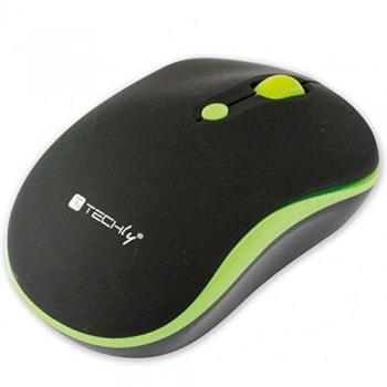 Ratón Inalámbrico 2.4GHz 800-1600 dpi Negro-Verde