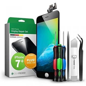 Kit Completo de Reemplazo de Pantalla para iPhone 7 Plus - LCD Negro con Touchscreen, Cristal Retina Display, Cámara y Sensor de Proximidad - Instalación Fácil y Guía DIY