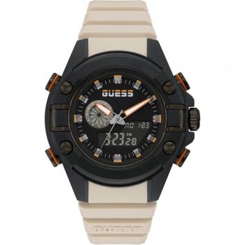 Reloj de hombre Guess G Force GW0269G1 de silicona y correa beige