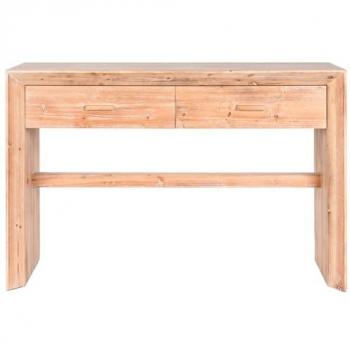 Consola Abeto MDF 120x40x80 Natural - Fijalo - El complemento ideal para tu hogar