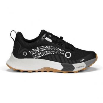 Zapato casual Atom by Fluchos AT121 Terra Technology negro y caramelo, con tecnología de confort, diseño moderno, suela antideslizante y material de alta calidad