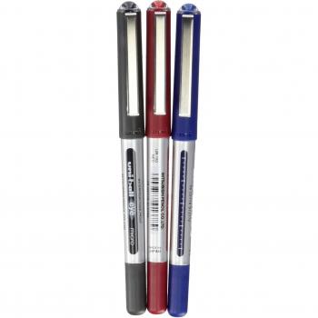 Uni-Ball 150 Eye Micro - Pack de 3 Bolígrafos, 0.5 mm,