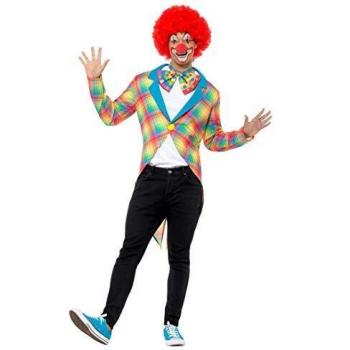 Smiffys Checked Clown Tailcoat Abrigo de Payaso a Cuadros, Multicolor, L-Size 42-44