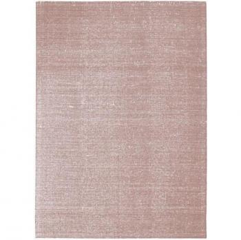 Alfombra de lana y algodón rosa nude 120 x 170 cm