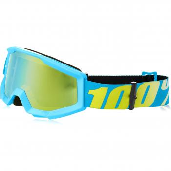 100% Strata - Gafas de bicicleta de montaña unisex niño, azul