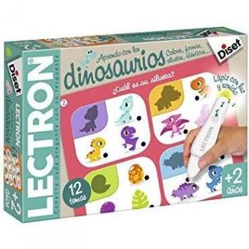 Diset - Lectron Dinosaurios, Juego educativo de asociar preguntas y respuestas a partir de 2 años