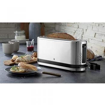WMF 414120011 Tostadora, 900 W, Cromargan Acero Inoxidable 18/10, Plateado