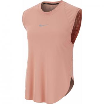 Nike W Nk City Sleek Tank Cool Camiseta Sin Mangas, Mujer, Pink Quartz/Reflective silv, XL