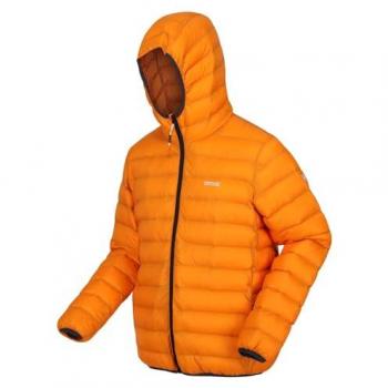 Chaqueta Hombre Regatta Marizion Acolchada Naranja con Capucha y Resistente al Agua, Talla M