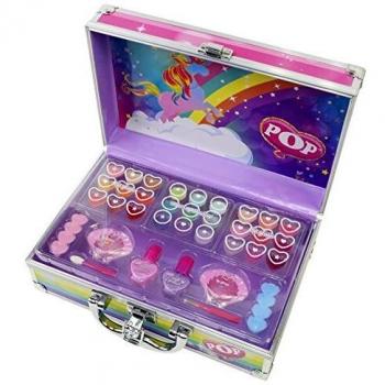 Enchanted World of Beauty Case, Estuche de Maquillaje con Productos de Belleza de Colores, Divertido Kit de Maquillaje, Coloridos Accesorios, Juguetes y Regalos para Niños y Niñas