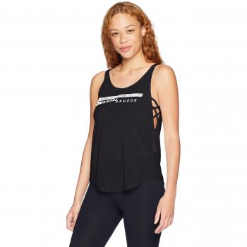 Under Armour UA Whisperlite Tanque, Mujer, Black/White / Tonal