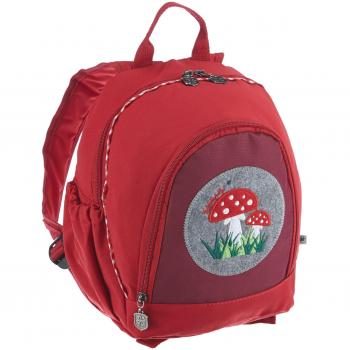 Adelheid Glückspilz Wiese Rucksack - Bolso Mochila de material sintético mujer, color rojo, talla 28x37x15 cm