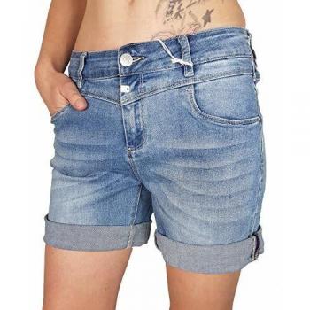Timezone - Pantalón Corto - Rectos - para Mujer Light Sky Wash W26