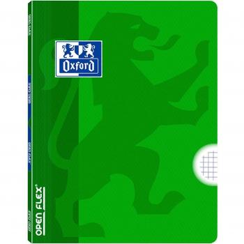 Libreta Grapada Oxford A4 Verde de Alta Calidad con Tapa Plástica y Cuadrícula 4x4
