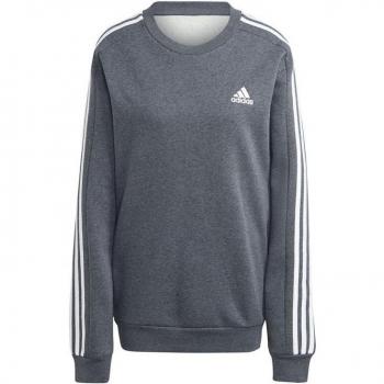 Adidas Essentials Fleece 3-Stripes Men's Sweatshirt in Grey