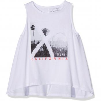 Gocco Print, Camiseta para Niñas, Blanco, 13-14