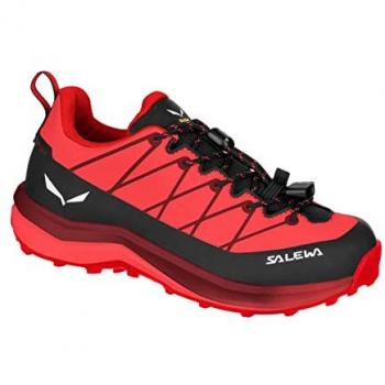 Zapatillas de Trekking Salewa Wildfire 2 PTX para Niños - Color Rojo Brillante y Negro - Talla 27