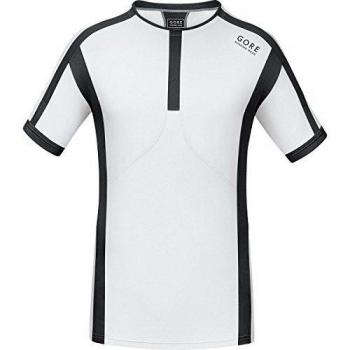 Gore Running Wear Air - Camiseta para hombre, color blanco / negro, talla L