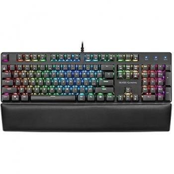 MARSGAMING MK5, Teclado Mecánico, Switch OUTEMU SQ Marrón, CHROMARGB, Portugués