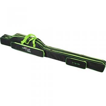 Funda para Caña de Pesca Mikado Method Feeder 2 Compartimentos 175cm Verde